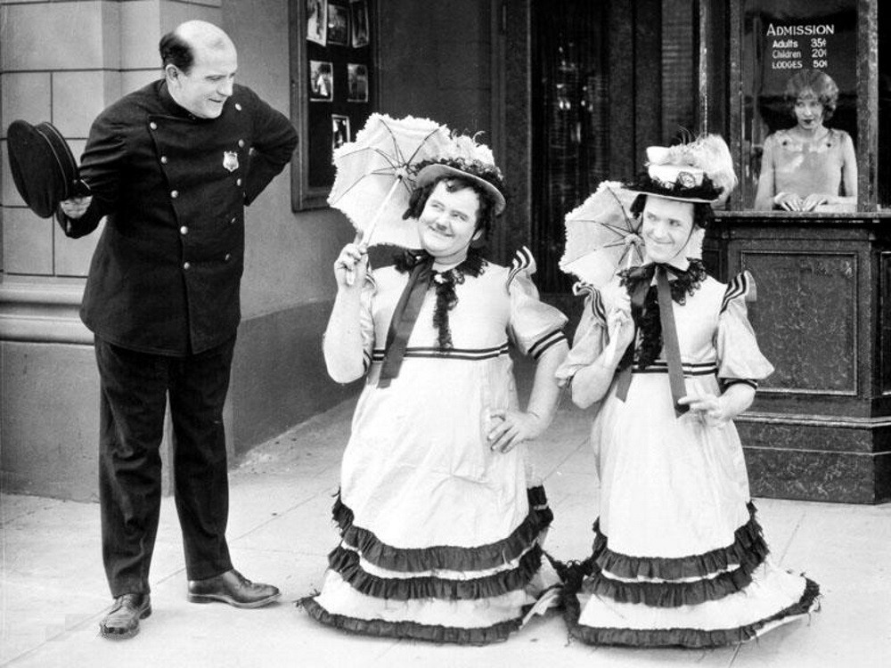 nudity in laurel and hardy movies